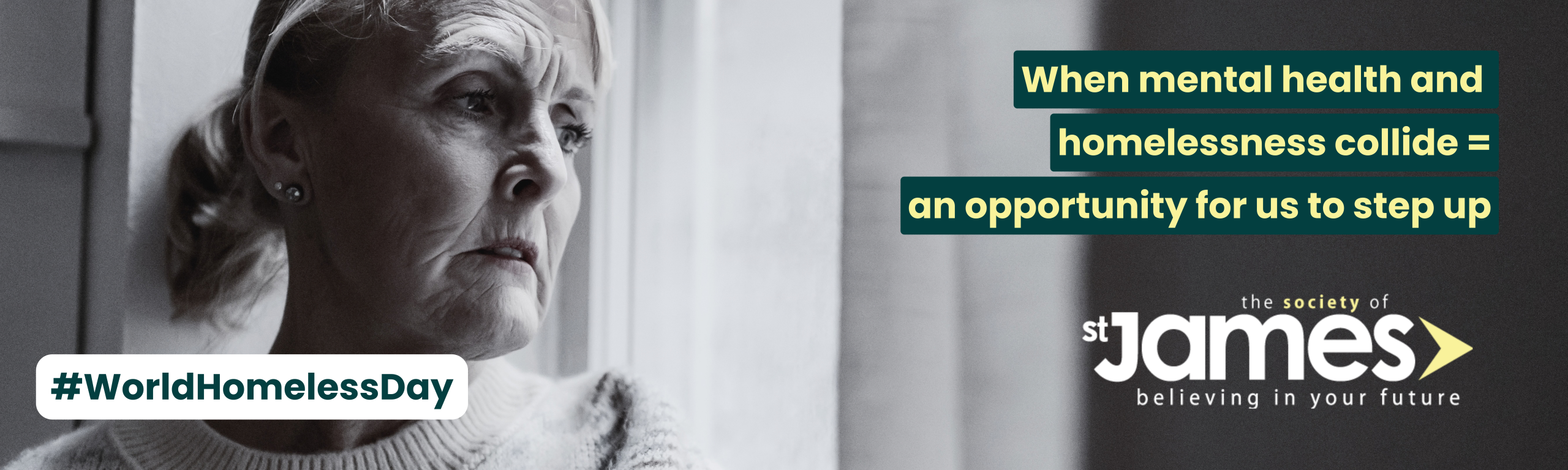 SSJ World Homeless Day & World Mental Health Day Home Page Banner